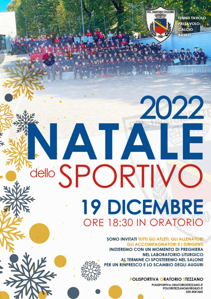Natale dello Sportivo 2022 - programma
